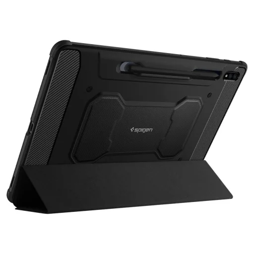 SAMSUNG GALAXY TAB S7+ PLUS 12.4 T970/T976 čierne puzdro Spigen Rugged Armor Pro - 8