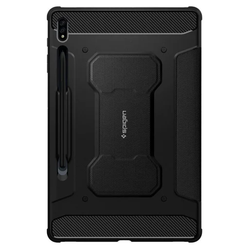 SAMSUNG GALAXY TAB S7+ PLUS 12.4 T970/T976 čierne puzdro Spigen Rugged Armor Pro - 10