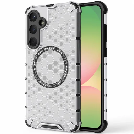 Samsung Galaxy A56 5G Fehér Techsuit HoneyComb Shield MagSafe tok - 1