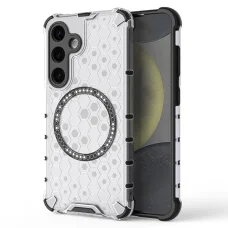  Techsuit - HoneyComb Shield MagSafe - Samsung Galaxy S24 - Fehér tok