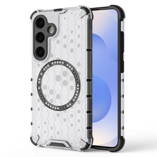  Techsuit - Méhsejt Pajzs MagSafe - Samsung Galaxy S25 - Fehér tok - 1