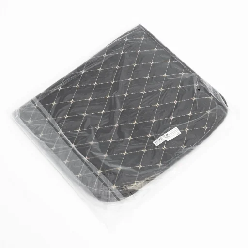 Védő bőr ülésvédő autóüléshez szervezővel fekete - 3