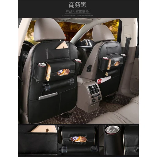 Autós szervező első ülésekhez rekeszekkel MAGIC fekete - 4