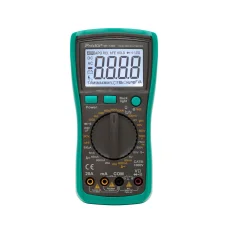 Pro’skit MT-1280 professzionális multiméter, AC/DC áram, feszültség, ellenállás, frekvencia, kapacitás, hőmérséklet, dióda, tranzisztor mérése