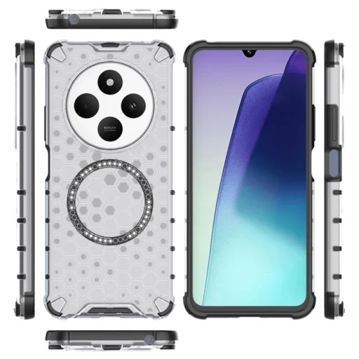  Techsuit - HoneyComb Shield MagSafe - Xiaomi Redmi 14C / Poco C75 - Fehér tok - 5
