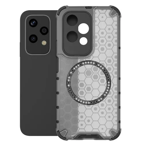  Techsuit - HoneyComb Shield MagSafe - Honor 200 Lite - Fekete tok - 2