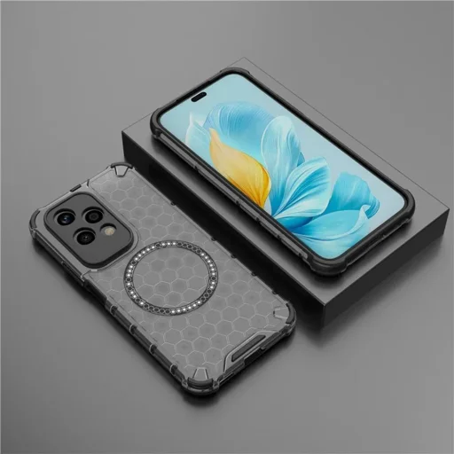  Techsuit - HoneyComb Shield MagSafe - Honor 200 Lite - Fekete tok - 6