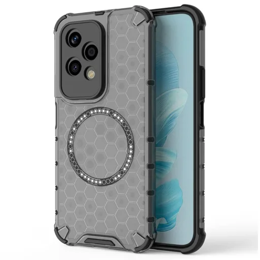  Techsuit - HoneyComb Shield MagSafe - Honor 200 Lite - Fekete tok - 1