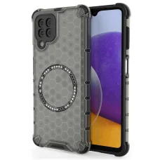  Techsuit - HoneyComb Pajzs MagSafe - Samsung Galaxy A22 5G - Fekete tok