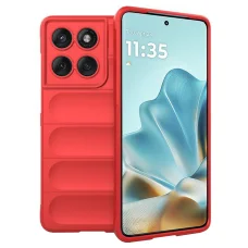  Techsuit - Varázspajzs - Motorola Edge 60 Fusion - Piros tok