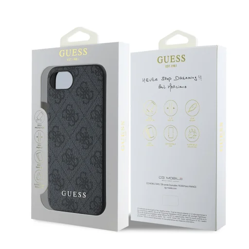  iPhone 16e Szürke Guess 4G Charm tok - 5