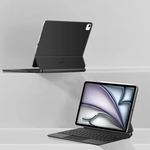 Tech-protect Smartcase Magnetic + Billentyűzet iPad Pro 12.9” 4 / 5 / 6 / 2020-2022 / Air 13” 1 / 2 / 2024-2025 Fekete tok - 6