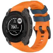  Techsuit - 22mm-es óraszíj (W076) - Garmin Instinct E 45mm - Narancssárga
