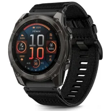  Techsuit - Watchband QuickFit 22mm (W070) - Garmin Fenix 5/5 Plus 6/6 Pro/7/Forerunner 935/945/Approach S60 - Obszidián Fekete