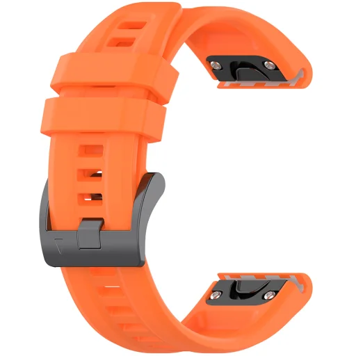  Techsuit - Watchband QuickFit 22mm (W060) - Garmin Fenix 5/5 Plus 6/6 Pro/7/Forerunner 935/945/955/Approach S60/S62 - Narancssárga - 1
