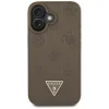  iPhone 16 Barna Guess Peony Grained Hot Stamp Triangle MagSafe tok (GUHMP16SPGBTMW) thumbnail
