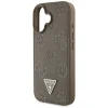  iPhone 16 Barna Guess Peony Grained Hot Stamp Triangle MagSafe tok (GUHMP16SPGBTMW) thumbnail