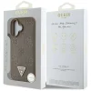  iPhone 16 Barna Guess Peony Grained Hot Stamp Triangle MagSafe tok (GUHMP16SPGBTMW) thumbnail