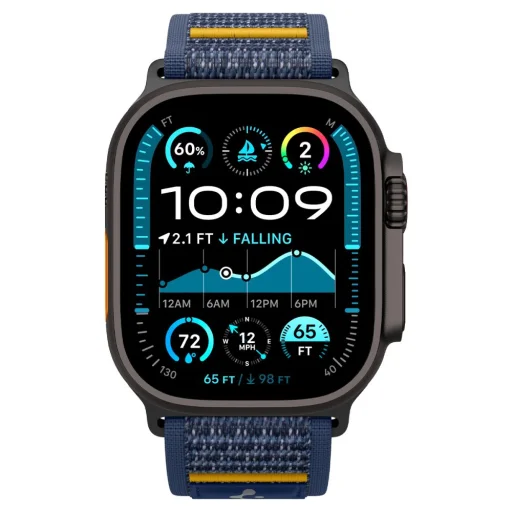 Spigen Athlex Air Apple Watch 6 / 7 / 8 / 9 / 10 / 11 / SE / Ultra 1 / 2 (44 / 45 / 46 / 49 mm) Aktív Tengerészkék - 2