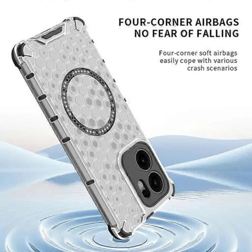  Techsuit - HoneyComb Shield MagSafe - Oppo Reno13 F 4G / Reno13 F 5G / Reno13 FS 5G - Fekete tok - 5