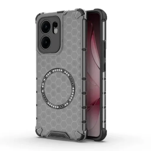  Techsuit - HoneyComb Shield MagSafe - Oppo Reno13 F 4G / Reno13 F 5G / Reno13 FS 5G - Fekete tok - 1