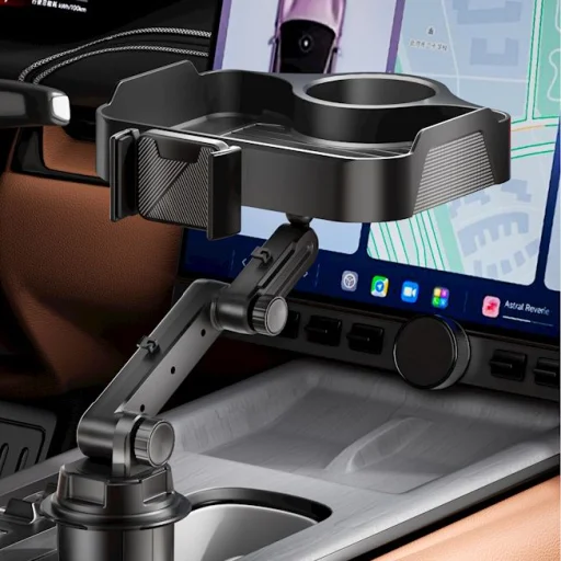 Autós asztal telefon tartóval CP2008 fekete - 12