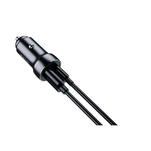 JELLICO autós töltő F4 PD 20W 1xUSB-C + 1xUSB QC3.0 + kábel Lightning Fekete - 2