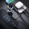 JELLICO autós töltő F15 PD 88,5W 2xUSB-C + 1xUSB QC3.0 Fekete thumbnail