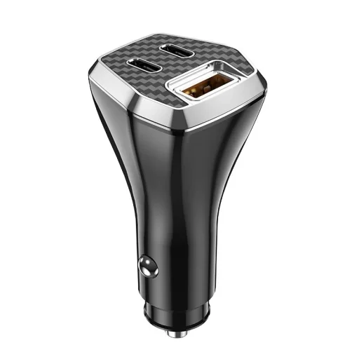 JELLICO autós töltő F15 PD 88,5W 2xUSB-C + 1xUSB QC3.0 Fekete - 1