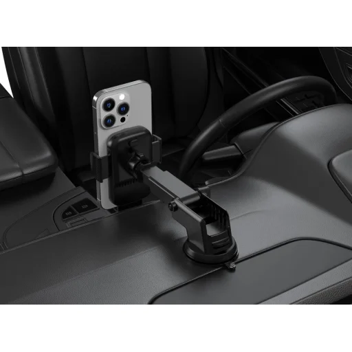 JELLICO autós tartó vezeték nélküli töltéssel W19 15W Fekete - 6