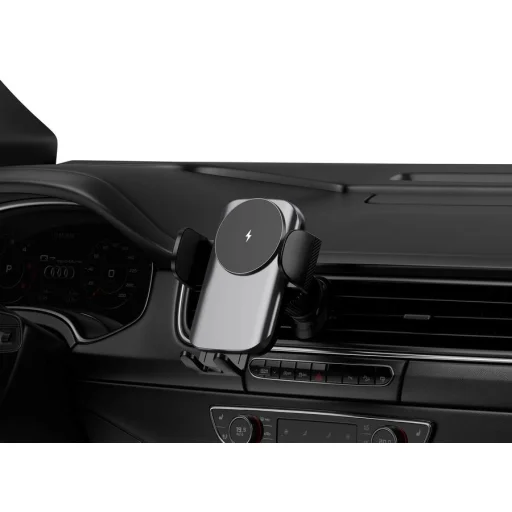 JELLICO W18 autós telefontartó vezeték nélküli töltéssel 15W Fekete - 5