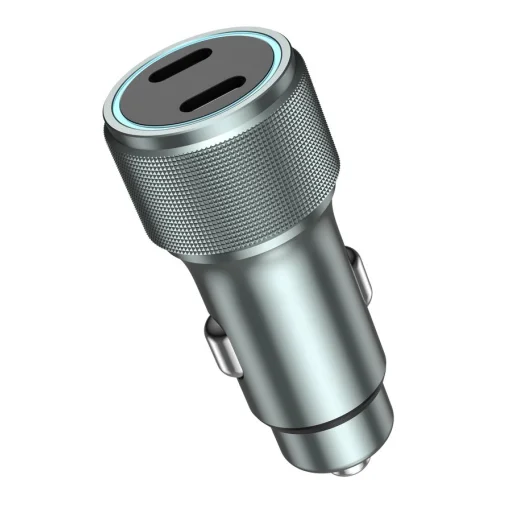 JELLICO autós töltő F17 PD 60W 2xUSB-C Fekete - 4