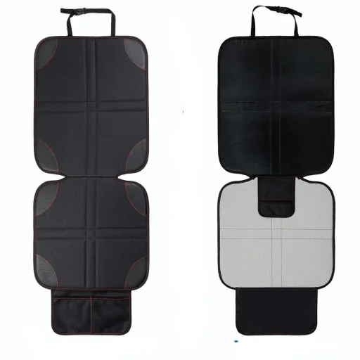 Védő autós ülésvédő szőnyeg szervezővel fekete - 5