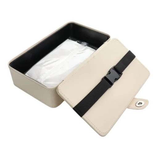 Zsebkendőtartó pánttal bézs - 2