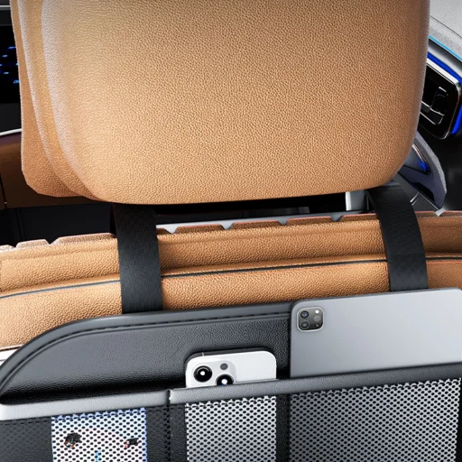 Első ülésekhez való autós szervező rekeszekkel D03 fekete - 7