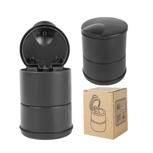 Autós hamutartó LED világítással fekete - 1