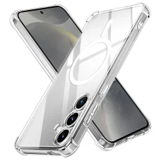  Techsuit - Ütésálló Átlátszó Szilikon MagSafe - Samsung Galaxy S24 - Átlátszó tok