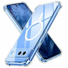  Techsuit - Ütésálló Tiszta Szilikon MagSafe - Google Pixel 8a - Átlátszó tok