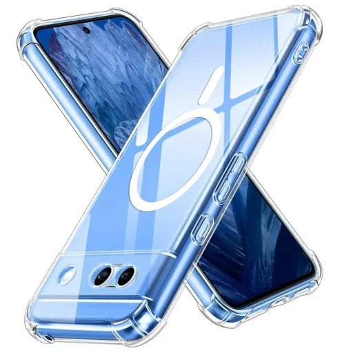  Techsuit - Ütésálló Tiszta Szilikon MagSafe - Google Pixel 8a - Átlátszó tok - 1