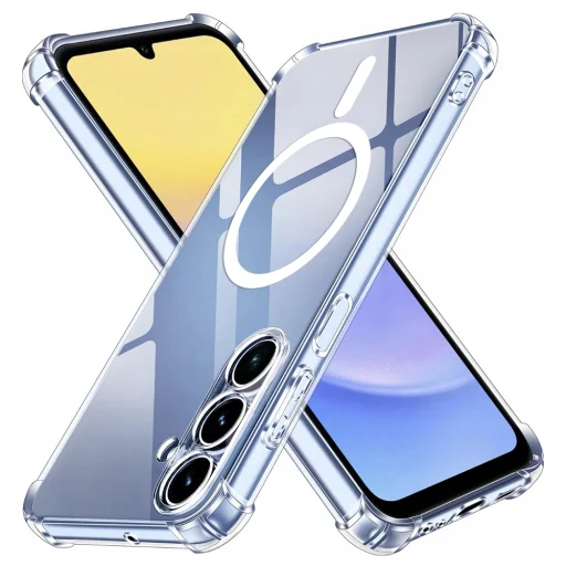  Techsuit - Ütésálló Átlátszó Szilikon MagSafe - Samsung Galaxy A15 4G / A15 5G - Átlátszó tok - 1