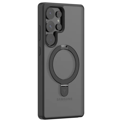 Torras - Ostand Sorozat - Samsung Galaxy S25 Ultra - Fekete tok - 2