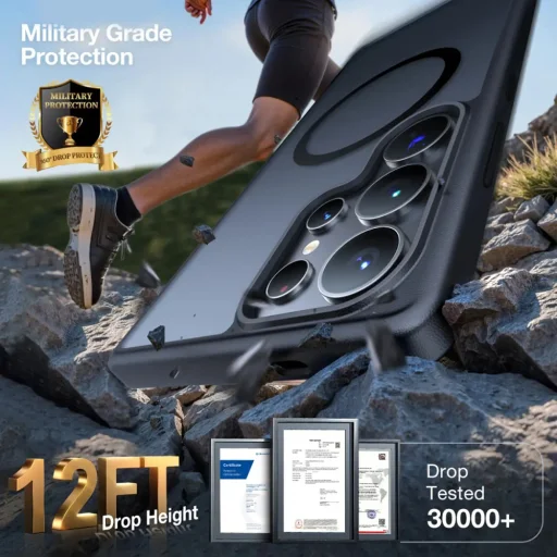 Torras - Guardian Mágneses Sorozat - Samsung Galaxy S25 Ultra - Fekete tok - 11