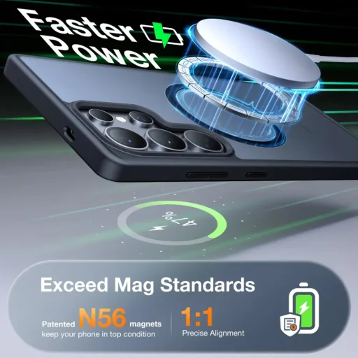 Torras - Guardian Mágneses Sorozat - Samsung Galaxy S25 Ultra - Fekete tok - 13