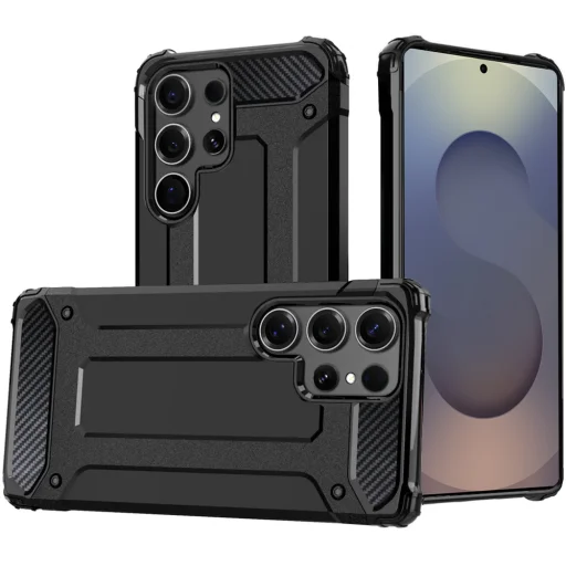  Techsuit - Hibrid Páncél - Samsung Galaxy S25 Ultra - Fekete tok - 1