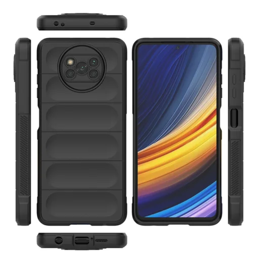  Techsuit - Magic Shield - Xiaomi Poco X3 / Poco X3 NFC / Poco X3 Pro - Fekete tok - 2