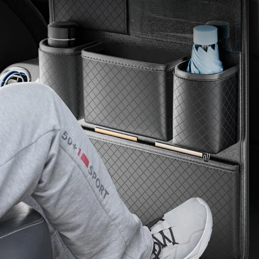 Autós ülésrendező első ülésekhez rekeszekkel NAPPA fekete - 4