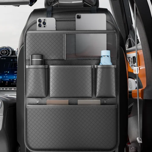 Autós ülésrendező első ülésekhez rekeszekkel NAPPA fekete - 6