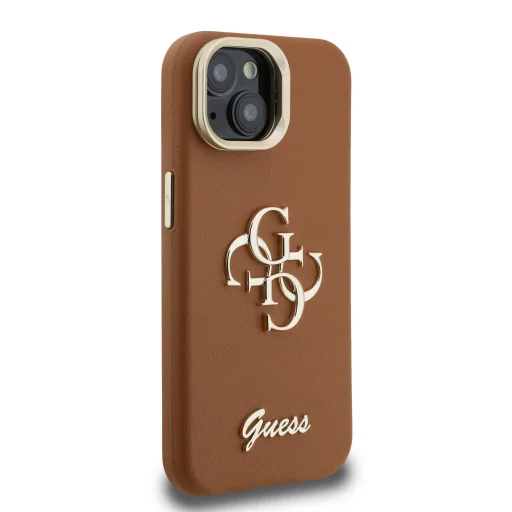 Guess PU Grained 4G Logo Stand Camera Frame tok iPhone 14 ere barna - 4