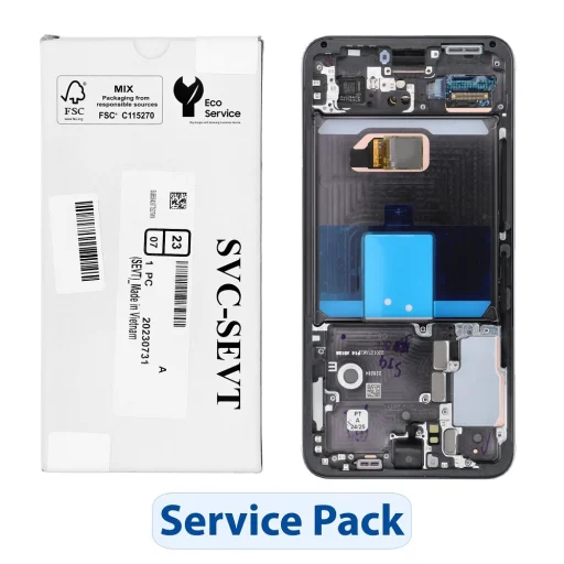 ServicePack LCD Kijelző SAMSUNG S22 S901 GH82-27520A Fekete - 1