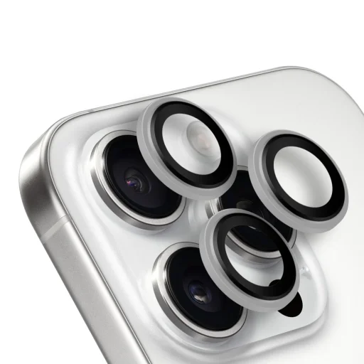  Apple iPhone 15 Pro/15 Pro Max White Titanium OBAL:ME Lencsevédő üvegfólia - 1